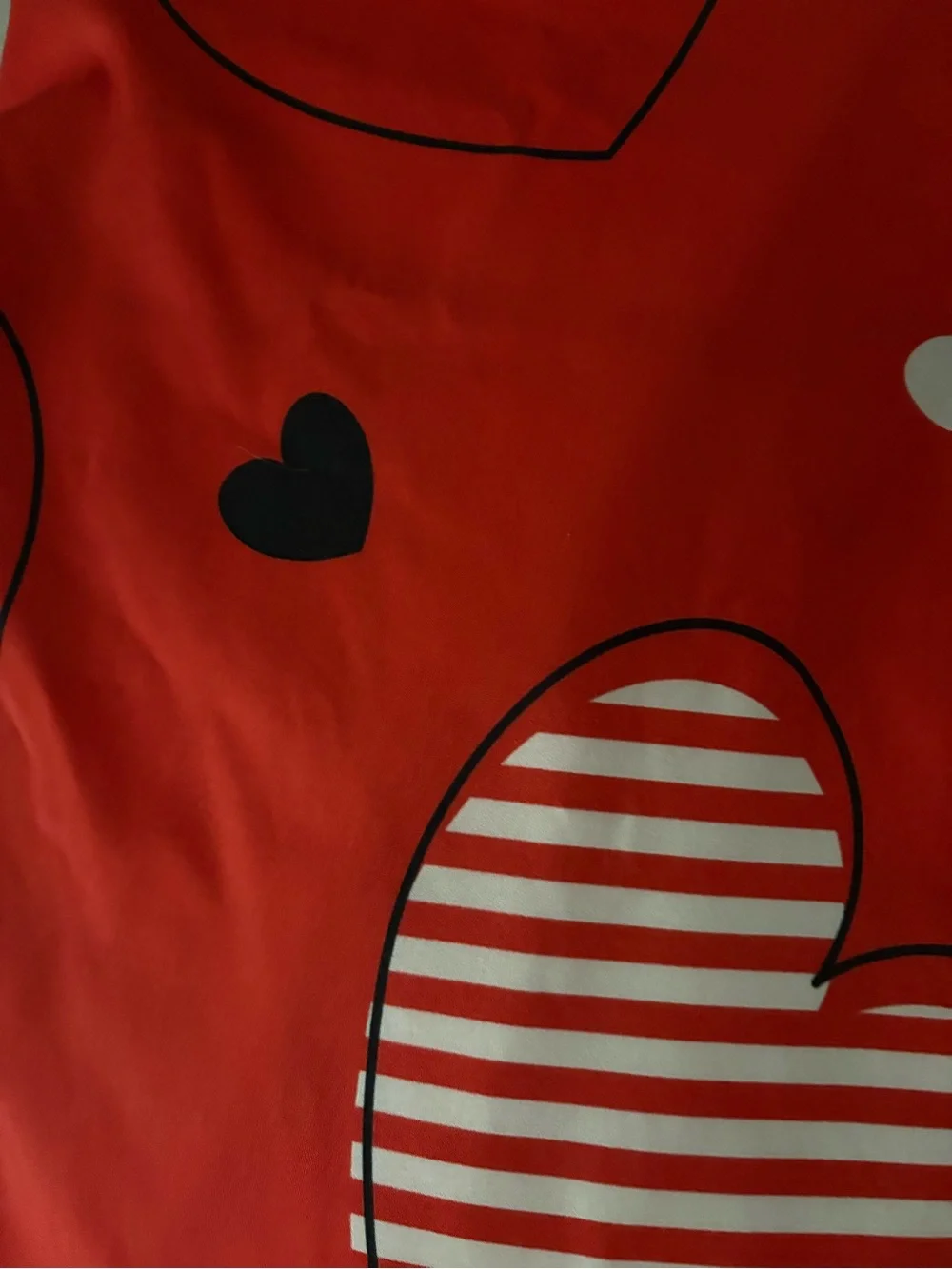 Hello Kitty 3 PC Reversible Red and White  Duvet Cover Twin Size.  Pillow Cases